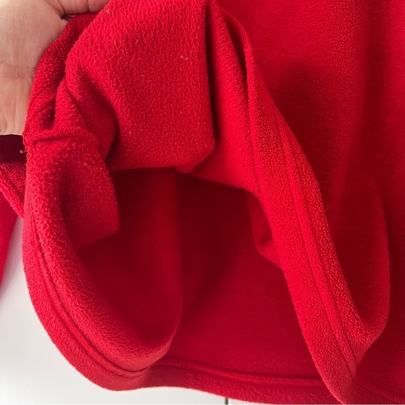 Vintage Columbia Red Quarter Zip Fleece Sweater - Picture 7 of 9